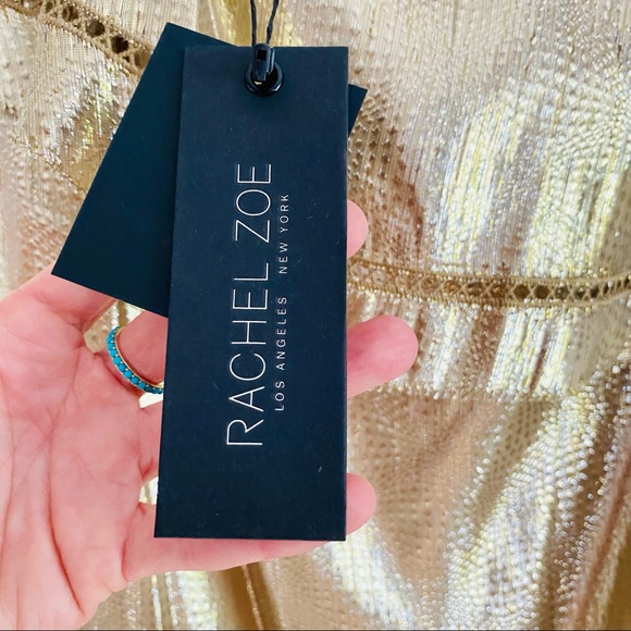 Rachel Zoe Ruffled One-Shoulder Jacquard Dress NWT - Picture 11 of 16